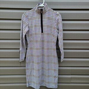 NWT J. MCLAUGHLIN HOUNDSTOOTH ASPEN GLENN PONTE KNIT BEDFORD DRESS SMALL $268